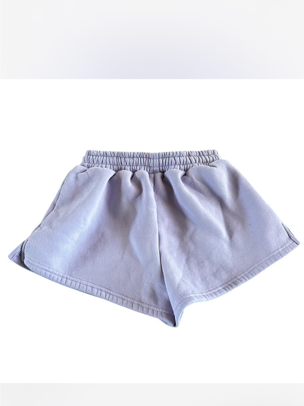 Women's Lavender Athletic Drawstring Shorts - Picture 2 of 3